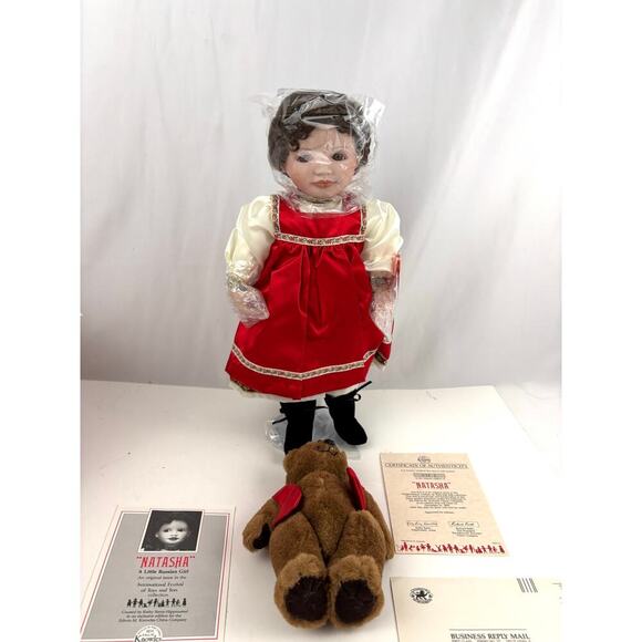 VTG Natasha Ed Knowles Porcelain Doll Ashton Drake Galleries 1989 - Picture 13 of 16